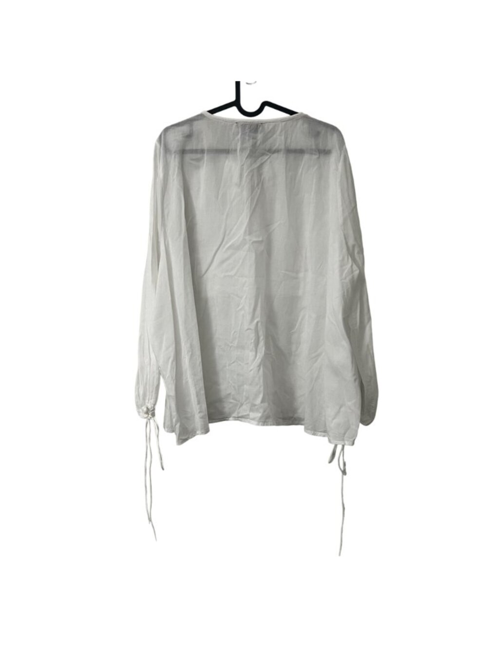 Nili Lotan White Billowy Pintucked Peasant Cottagecore Blouse Womens Size Medium - Picture 5 of 7
